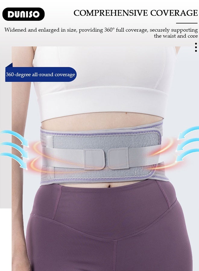 DUNISO Waist Support Belt, Back Pain Protection Belt,Lightweight Waist Support Device, Balance Posture Support Device Suitable for Both Men and Women, Waist Support Decompression Belt, Waist Support Protective Gear, Waist Support Device, Protective Equipment, Adjustable Posture Corrector, Waist-Protective Running and Weight Lifting Belt, Breathable - Image 4