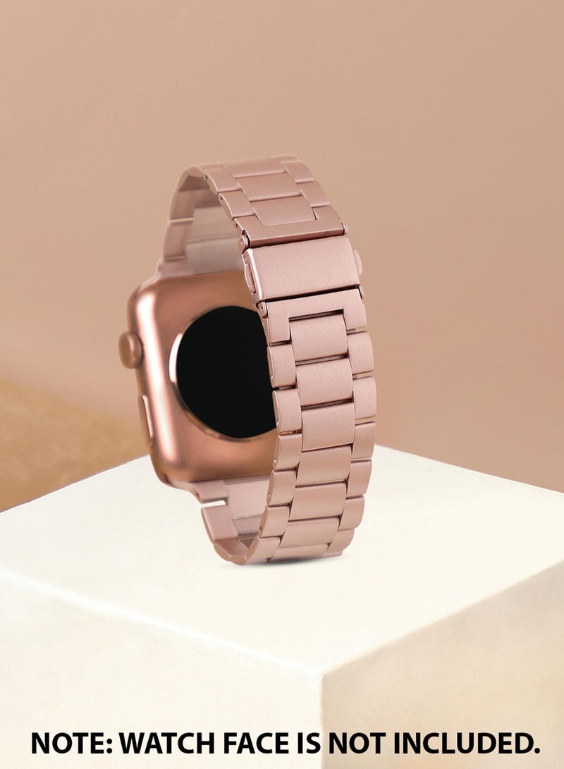 صوص هاوت سوار ساعة أبل كاجوال بسوار سلسلة بالتصميم سادة من أكريليك للنساء | 42mm/44mm/45mm - Image 1