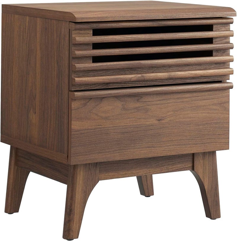 Modway Modway Render MidCentury Modern Nightstand Walnut  - Image 1