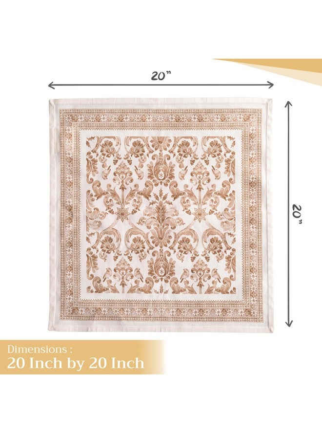 ميزون دي هيرمين مناديل Maison d'Hermine القماشية، مصنوعة من القطن بنسبة 100%، مجموعة من 4 مناديل عشاء قابلة للغسل، مناسبة للمطبخ، والحفلات، وحفلات الزفاف، والمطاعم - هدايا لعيد الأم (Allure، 20 بوصة × 20 بوصة) - Image 3