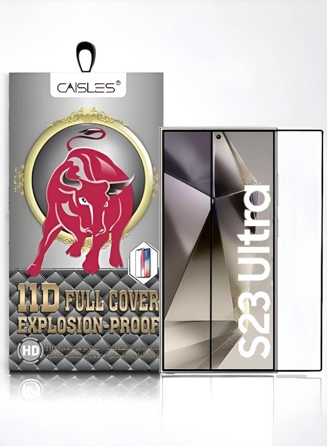 CAISLES Nano Screen Protector for Samsung Galaxy S23 Ultra, curved design, superior edge-to-edge protection with superior clarity and protection against drops and scratches - Image 1