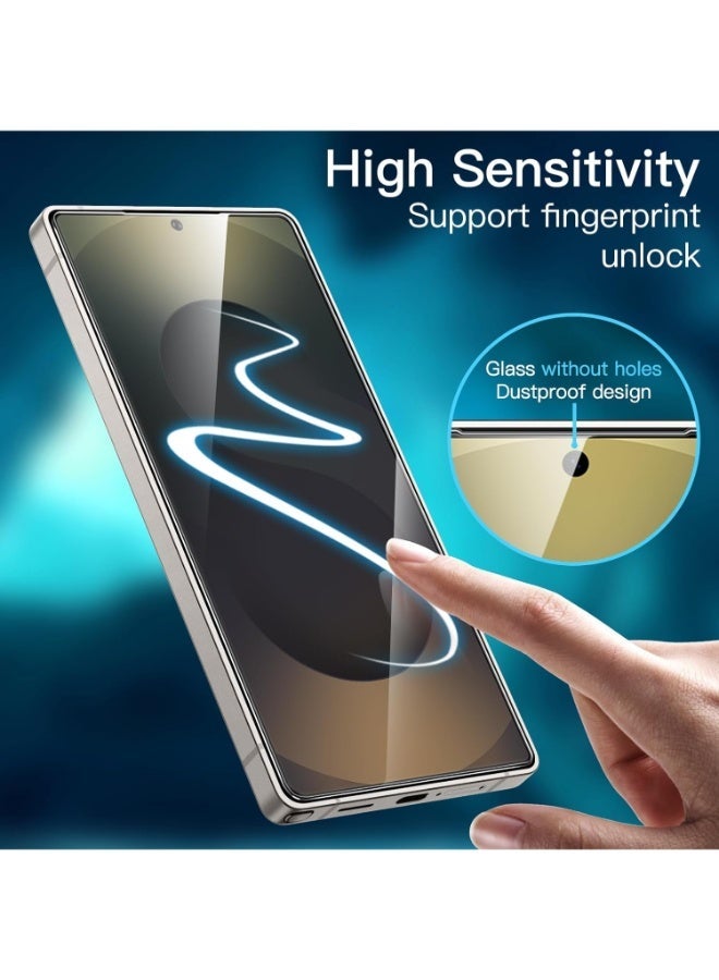 واقي شاشة نانو 11d لسامسونج جالكسي اس 23 اولترا (Samsung Galaxy S23 Ultra), بتصميم منحني حماية فائقة من الحافة الى الحافة مع الوضوح الفائق والحماية ضد السقوط والخدوش، شفاف - Image 3