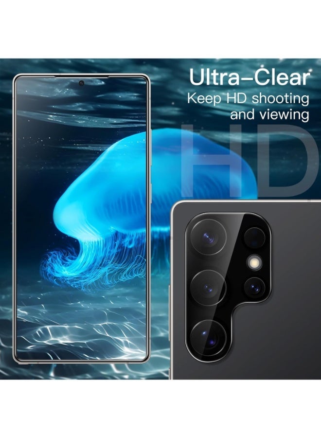 واقي شاشة نانو 11d لسامسونج جالكسي اس 23 اولترا (Samsung Galaxy S23 Ultra), بتصميم منحني حماية فائقة من الحافة الى الحافة مع الوضوح الفائق والحماية ضد السقوط والخدوش، شفاف - Image 2