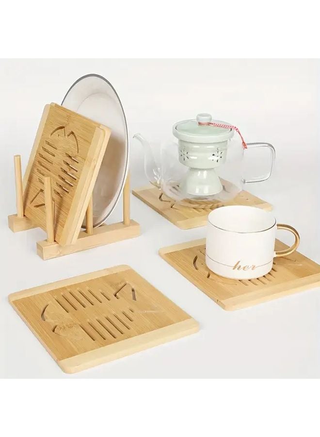 Heat Resistant Hollow Placemats Insulation Mat 2pcs For Hot Dishes Surface Protectors - Image 2