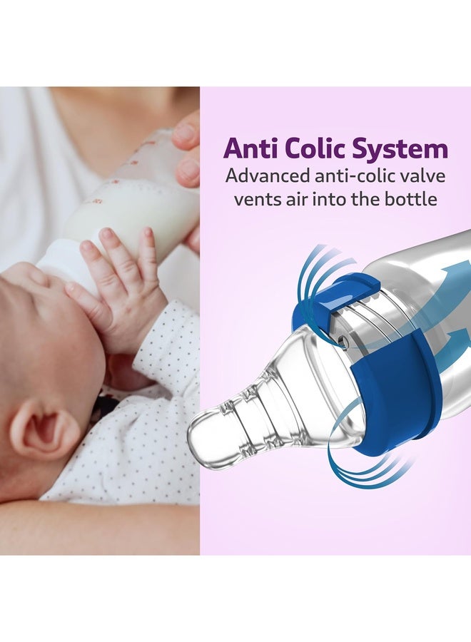 Luvlap Anti-Colic Wide Neck Natura Flo Baby Feeding Bottle, 250ml, New Born / Infants / Toddler upto 3 years, Floral, BPA Free - Image 4