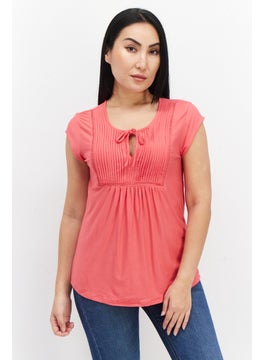 Women Tie Neck Cap Sleeves Plain Top, Pink - pzsku/Z85176B96CEEB806DD6D5Z/45/_/1727187750/ca36480d-51c7-4af4-9a39-4c5ed44fdbfd