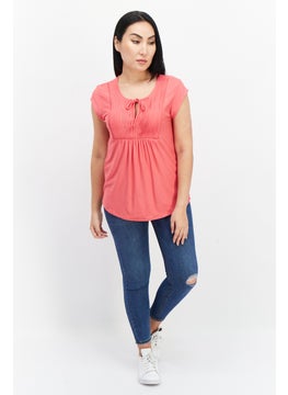 Women Tie Neck Cap Sleeves Plain Top, Pink - pzsku/Z85176B96CEEB806DD6D5Z/45/_/1727187760/3f8af8a9-9978-4477-8cce-c94d8983608a