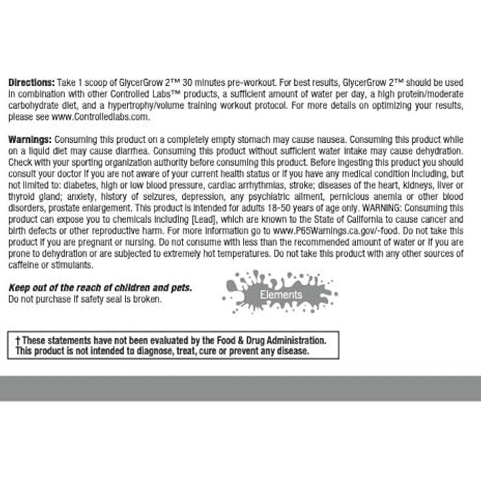 CONTROLLED LABS GlycerGrow 2, Increase Cell Volume and Vascularity, Helps Improve Endurance, Growth, and Recovery, Helps Maintain Workout Intensity, 60 Servings, Unflavored - Image 5