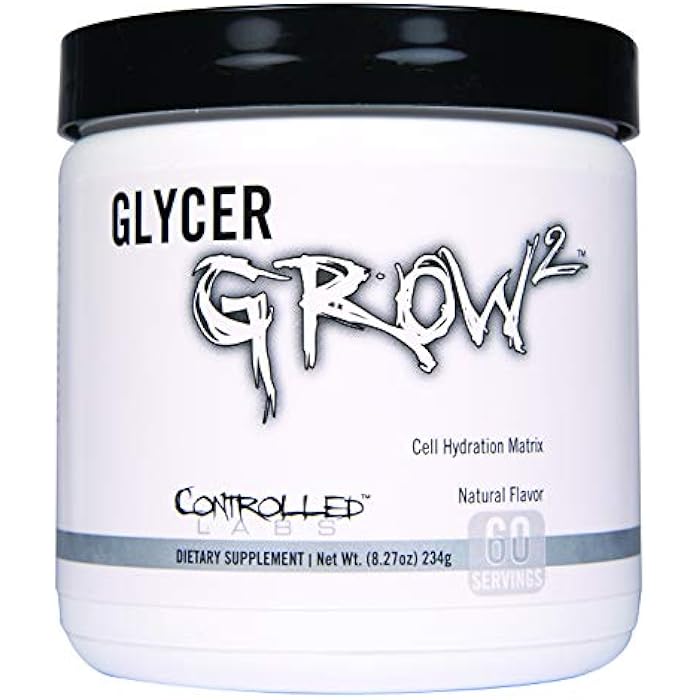 CONTROLLED LABS GlycerGrow 2, Increase Cell Volume and Vascularity, Helps Improve Endurance, Growth, and Recovery, Helps Maintain Workout Intensity, 60 Servings, Unflavored - Image 1