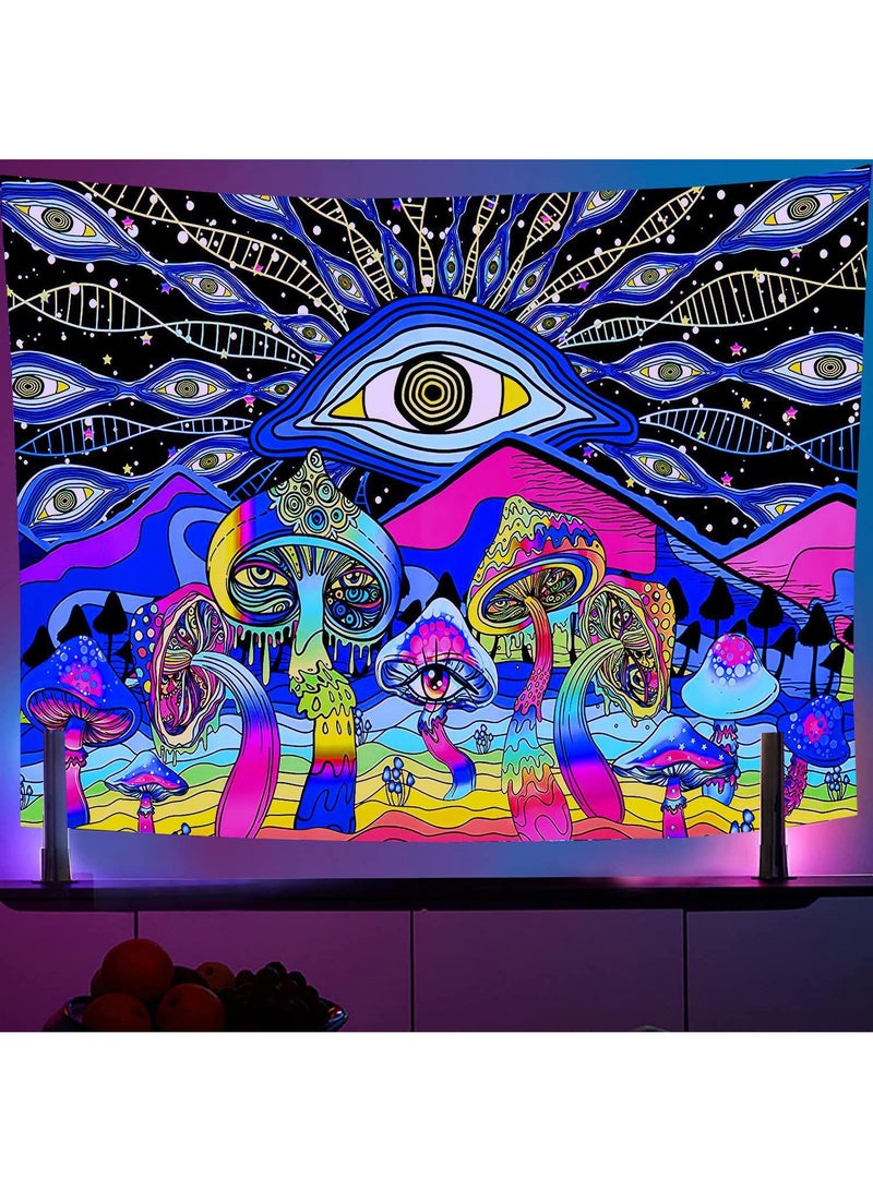 Y&D Wall Purple Light Decorative Cloth Hanging Cloth Tapestries Room Background Cloth Tapestries Wall Hanging-LS-FGD1595*73cm - Image 1