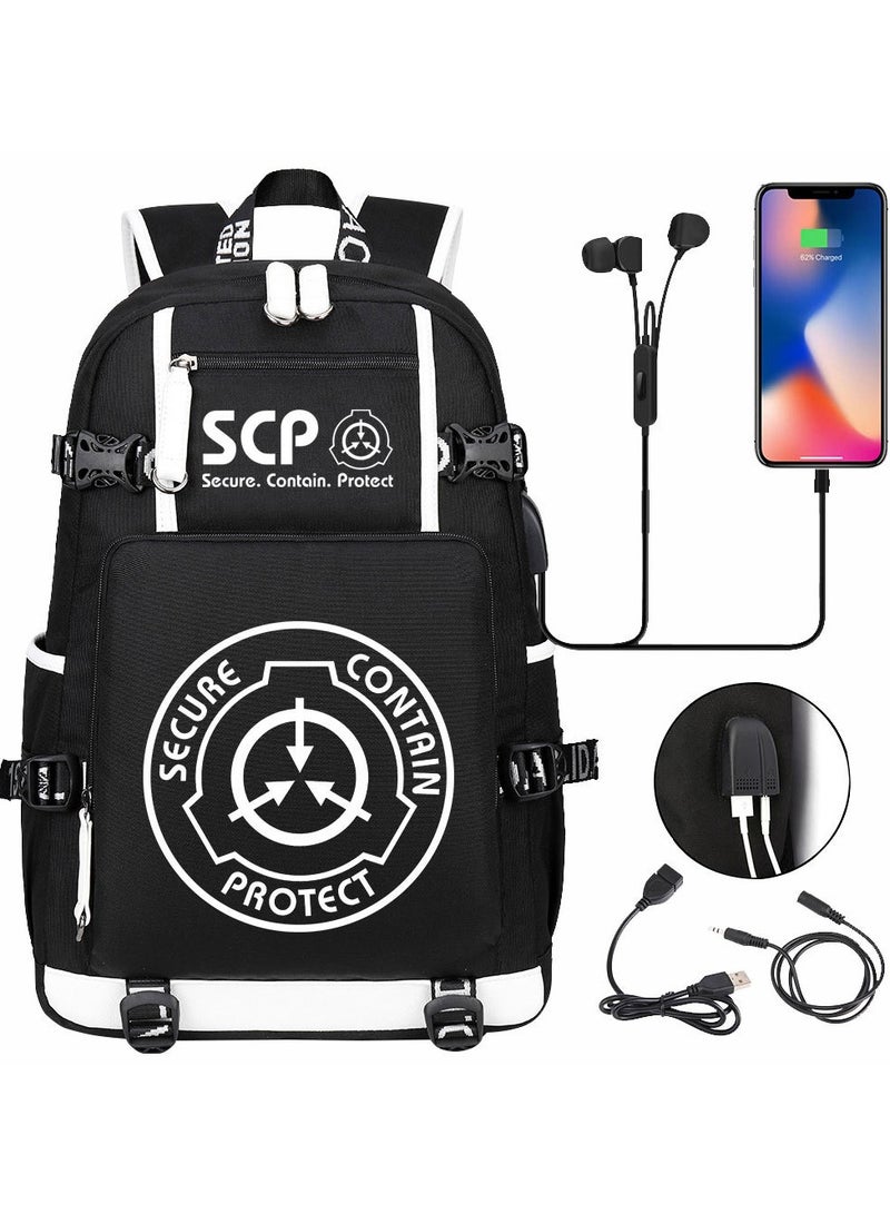 USB print youth casual travel backpack