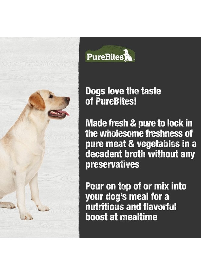 بيور بيتيس مرق الدجاج واللحم البقري من PureBites للكلاب، 5 مكونات فقط، علبة تحتوي على 18 قطعة - Image 4