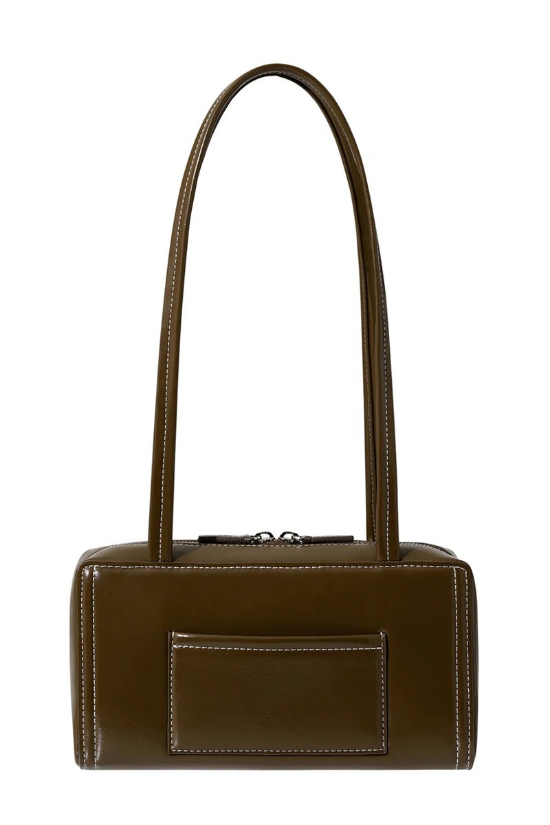 ستاند حقيبة كتف من الجلد مع حزام كتف - Image 2