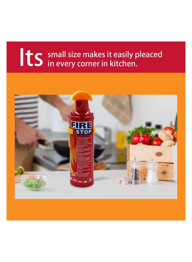 Portable Lightweight 500ML Fire Spray, Car Fire Extinguisher,Stay Safe 5-in-1 Fire Extinguisher, Extinguishing Water Based Spray,For Home, Kitchen,Car, Garage,Boat,Easy to Carry,500ML, Pack of 1 - Image 2