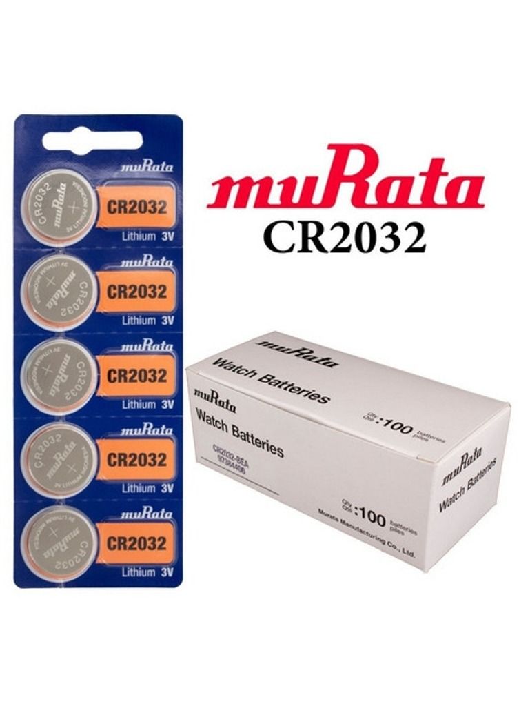 muRATA 100-Pieces Murata CR2032 Lithium 3V (muRata) Indonesia Batteries  - Image 2
