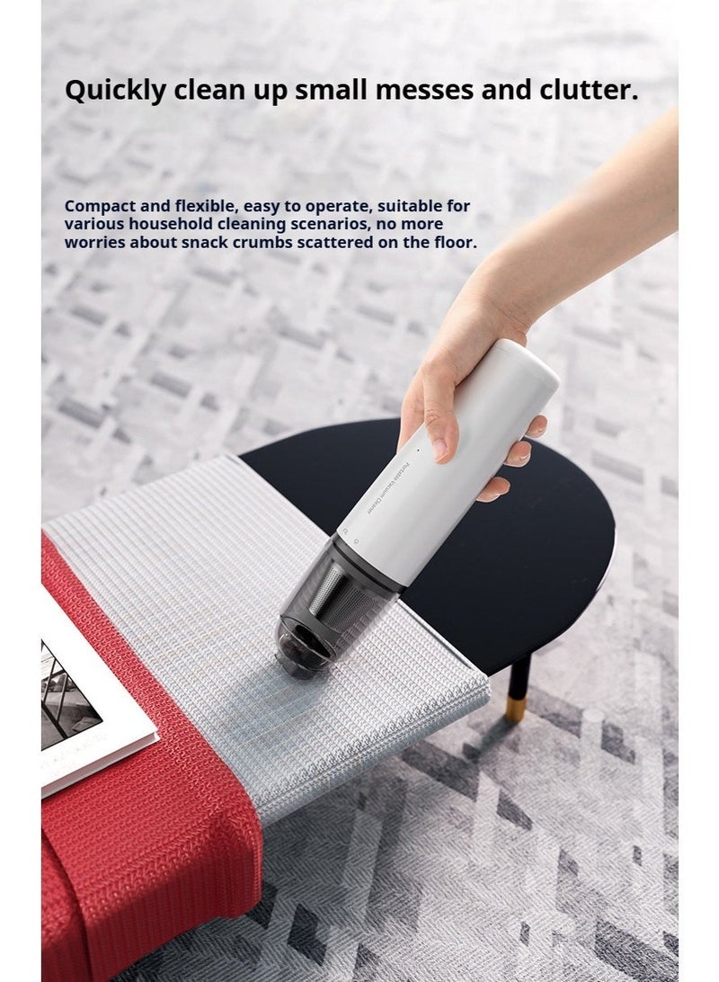 مكنسة كهربائية يدوية لاسلكية مع ضوء LED، بقوة 35 وات وشفط 3500 باسكال، قابلة لإعادة الشحن ومحمولة للسيارة والمنزل والأثاث والمكتب وشعر الحيوانات الأليفة - Image 5