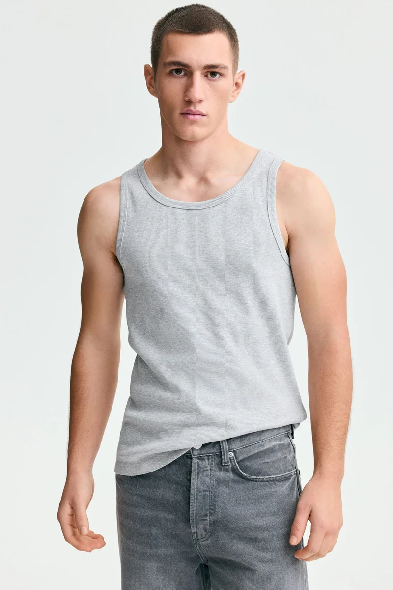 H&M Slim Fit Ribbed vest top
