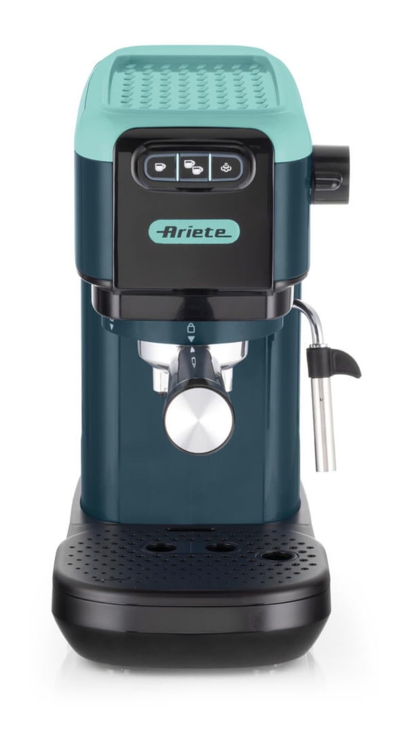 Ariete 1399 Espresso Coffee Machine by Delonghi| Espresso, Cappuccino, Latte & More Recipe Options| Coffee Maker Machine for Home | 15 Bar Pressure, 1300 W| Espresso machines| 2-Years warranty (Green) - Image 1