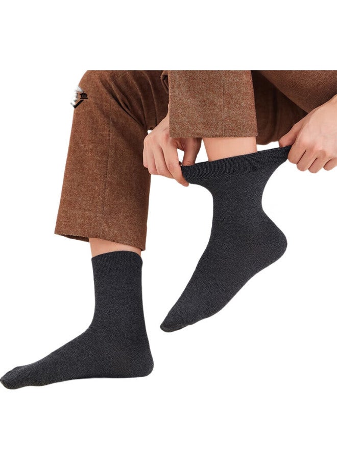A FISH Men'S Mid-Calf Length Fish Patterned Antibacterial And Odor-Resistant Cotton Socks For Autumn And Winter Sports And Leisure - Image 2