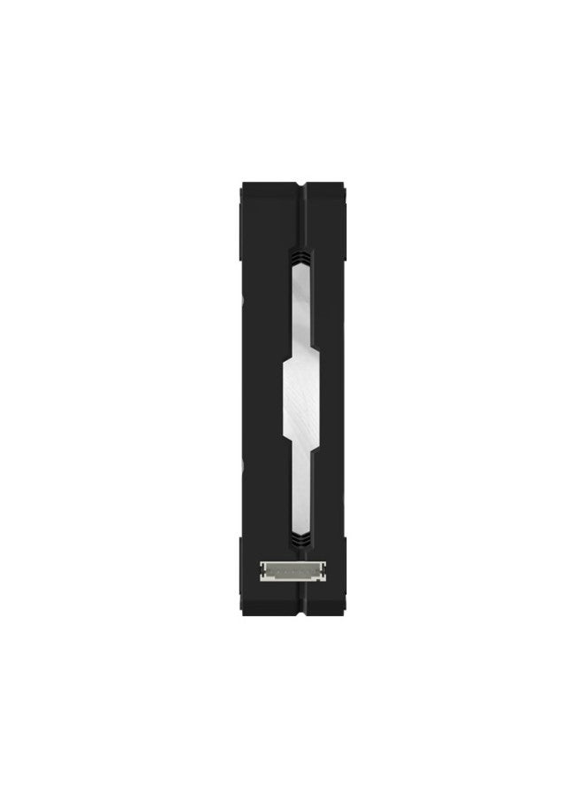 Silverstone 120mm Q120 Hamburger Fan, Black Reverse Blade Fan - Image 3