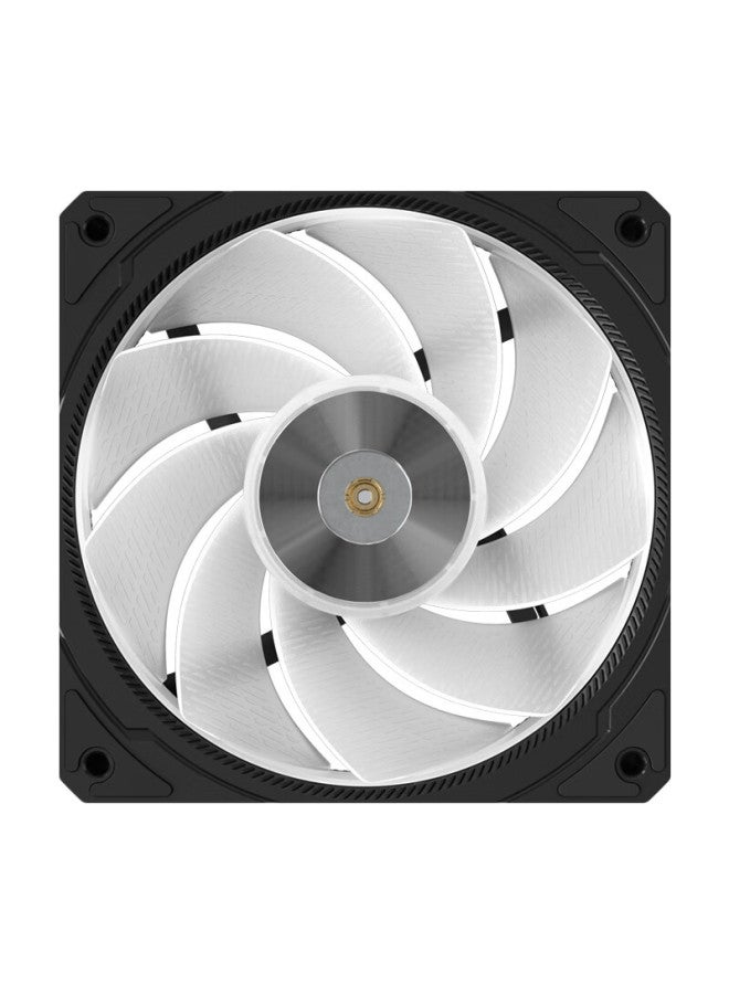 Silverstone 120mm Q120 Hamburger Fan, Black Reverse Blade Fan - Image 2