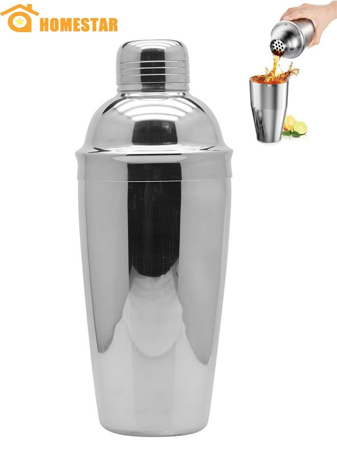 هومستر الفولاذ المقاوم للصدأ كوكتيل شاكر 24 أوقية مع المدمجة في المصفية، المهنية مارتيني شاكر، مارغريتا مشروب خلاط، بوسطن شاكر، أدوات البار للمنزل، البار والأطراف - Image 1