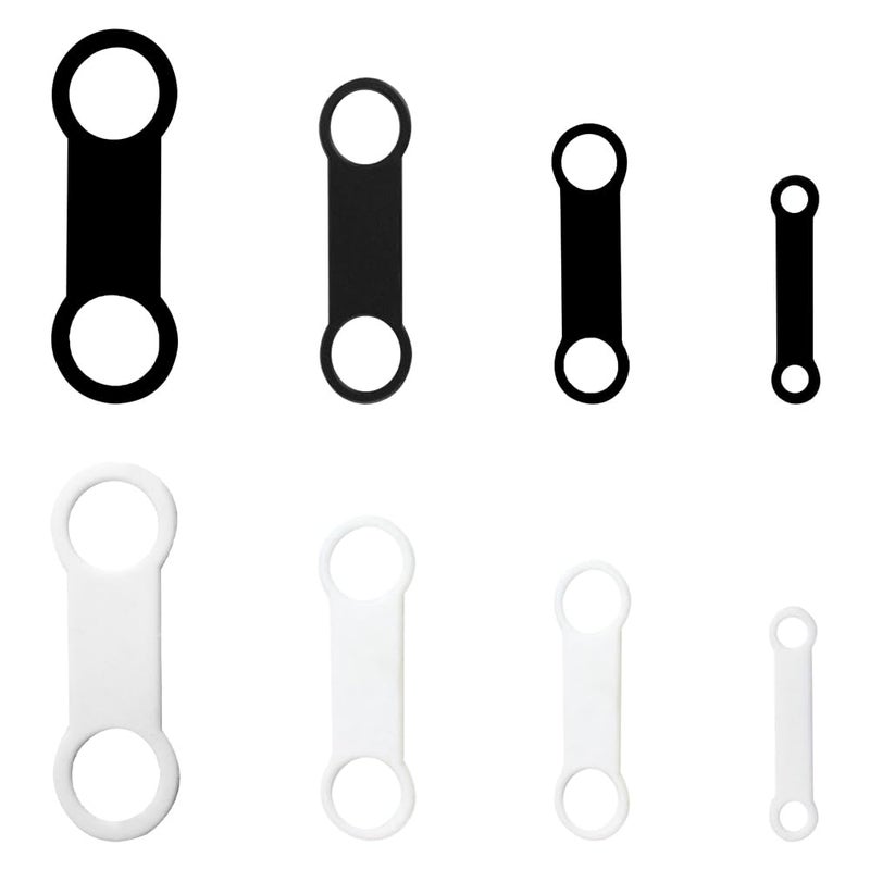 TRKETK 8 Pieces of Silicone Dog Tags Anti-Noise Elastic Band Silicone Customized Pet Accessories for Dog and Cat Collars - Image 1