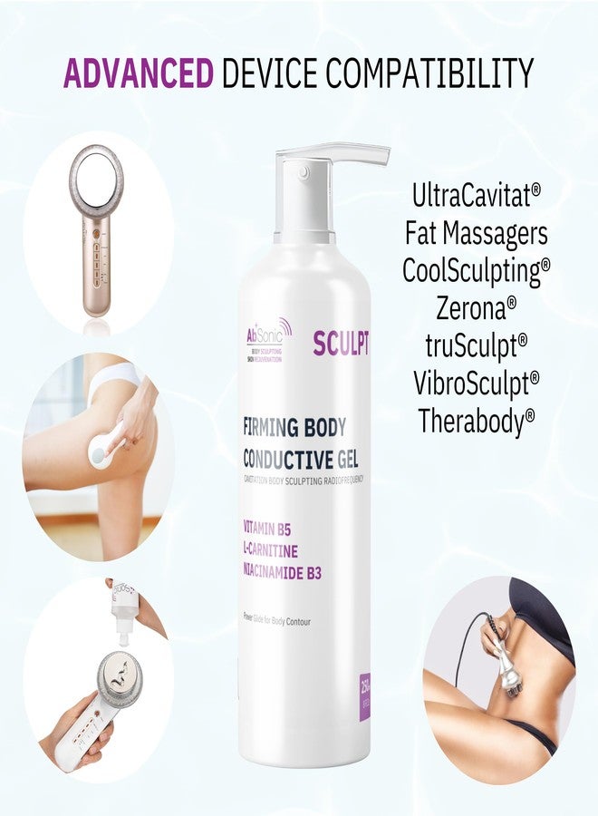 Absonic Sculpt Firming Cavitation Conductive Gel - Toning Gel Enriched with L-Carnitine & Vitamin B5 for Body Cavitation, Sculpting & Tightening Devices - 8.5oz Bottle - Made in USA - Image 5