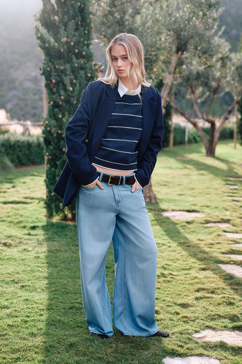 H&M Baggy Wide Low Jeans