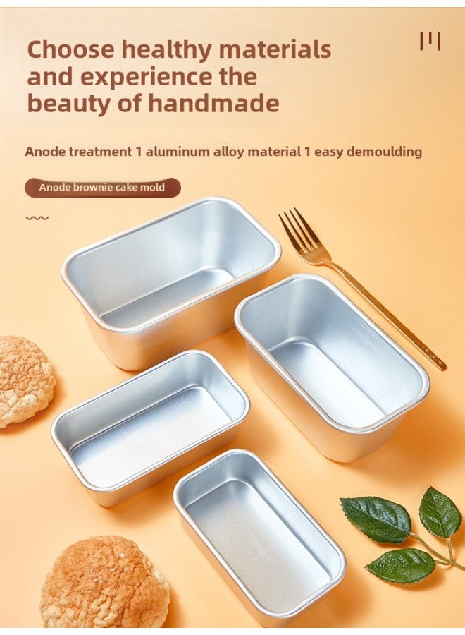 Baking Toast Bread Mold Brownie Cake Small Toast Box Homemade Luncheon Meat Steamed Oven With Songhua Chicken Leg-Colour:Brownie Anode Mold A01 (about 248ml) - Image 2