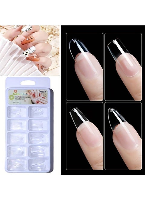 100 Pieces False Nails Without Glue