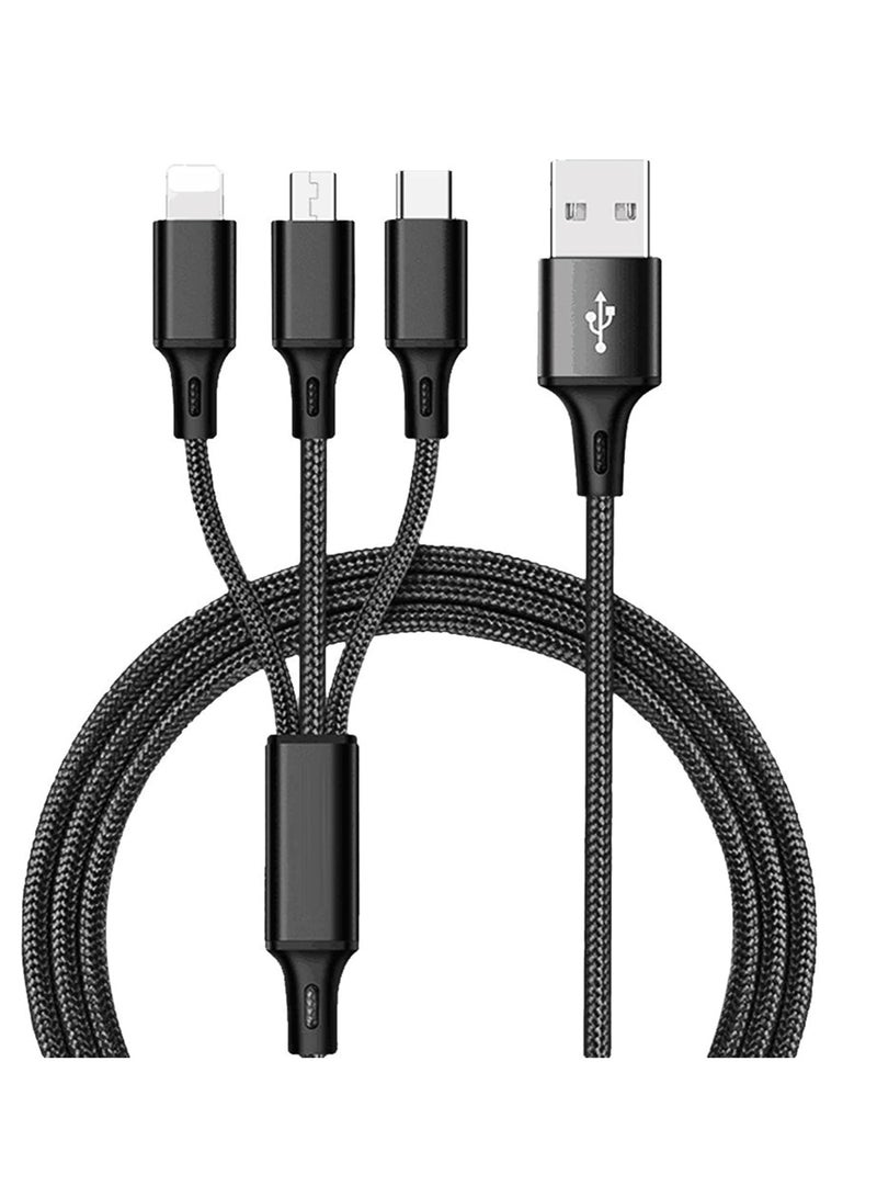 Terabyte 3-in-1 100W Fast Charging Cable Type-C, Lighting, Micro Charging & Data Transfer Cable with USB-C - Image 1