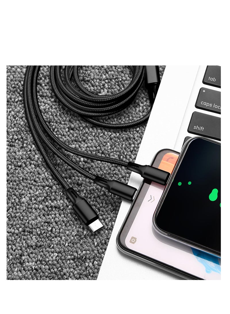 Terabyte 3-in-1 100W Fast Charging Cable Type-C, Lighting, Micro Charging & Data Transfer Cable with USB-C - Image 2