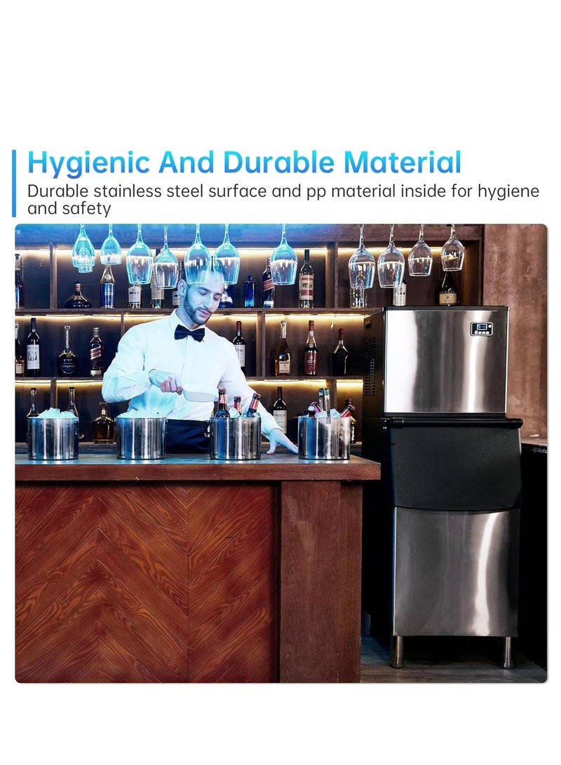 Cool Baby COOLBABY Commercial Ice Maker 280KG/24H, 192 ice-tray, Stainless Steel Industrial Modular Full Dice Ice Cube Machine Professional Refrigeration Equipment - Image 3