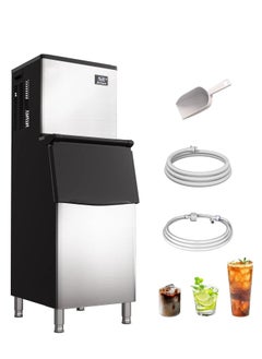 Cool Baby COOLBABY Commercial Ice Maker 280KG/24H, 192 ice-tray, Stainless Steel Industrial Modular Full Dice Ice Cube Machine Professional Refrigeration Equipment  - Image 1