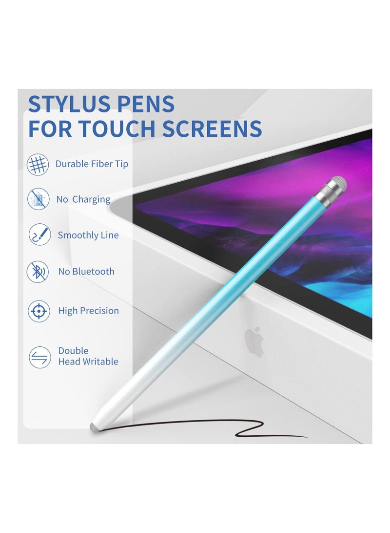 Excefore أقلام لمس لشاشات اللمس، 4 قطع قلم لمس لجهاز iPad مع أطراف ألياف مزدوجة دقيقة، متوافقة مع Apple iPad/iPhone/Android/الأجهزة اللوحية وغيرها من شاشات اللمس السعوية - Image 3
