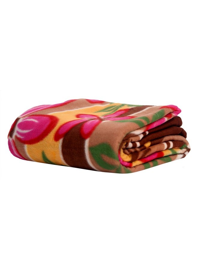 Goyal's ® Fleece Double Bed Multicolour Printed Blanket - Set of 10 - Image 3