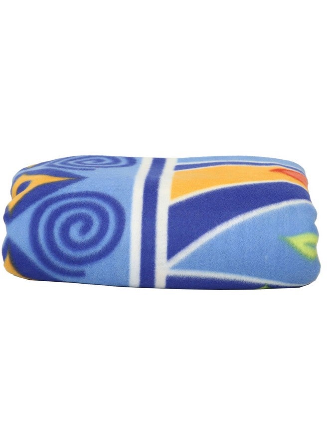 Goyal's ® Fleece Double Bed Multicolour Printed Blanket - Set of 10 - Image 4