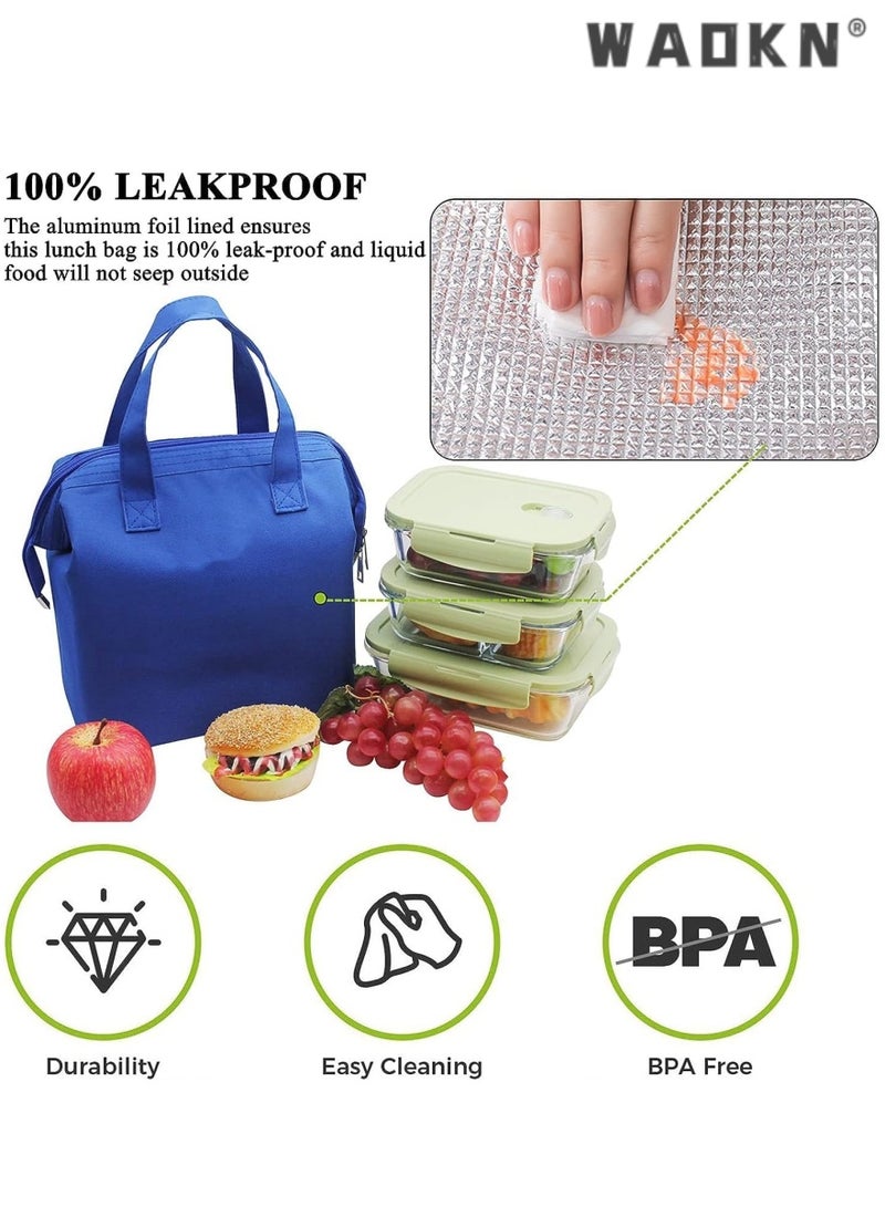 WAOKN Multifunctional Lightweight Simple Lunch Bag Bento Bag Thick Insulated Refrigerated Lunch Handbag Lunch Box Handbag Suitable For Students Women Men Picnic Work Outdoor - Image 2