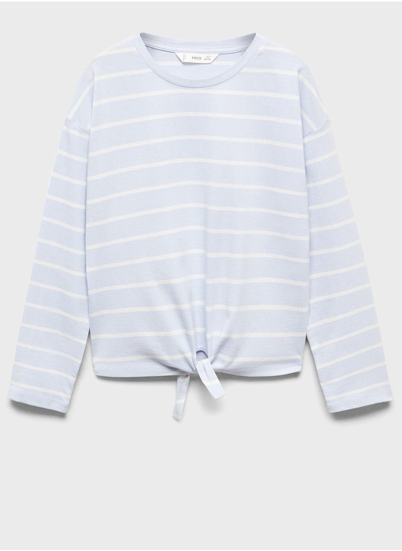 MANGO - Kids Striped T-Shirt - Image 1