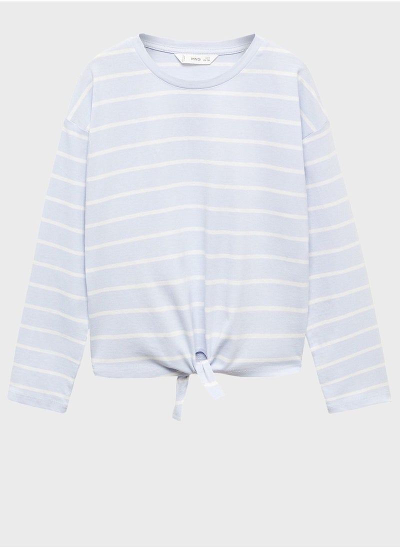 MANGO - Kids Striped T-Shirt - Image 1
