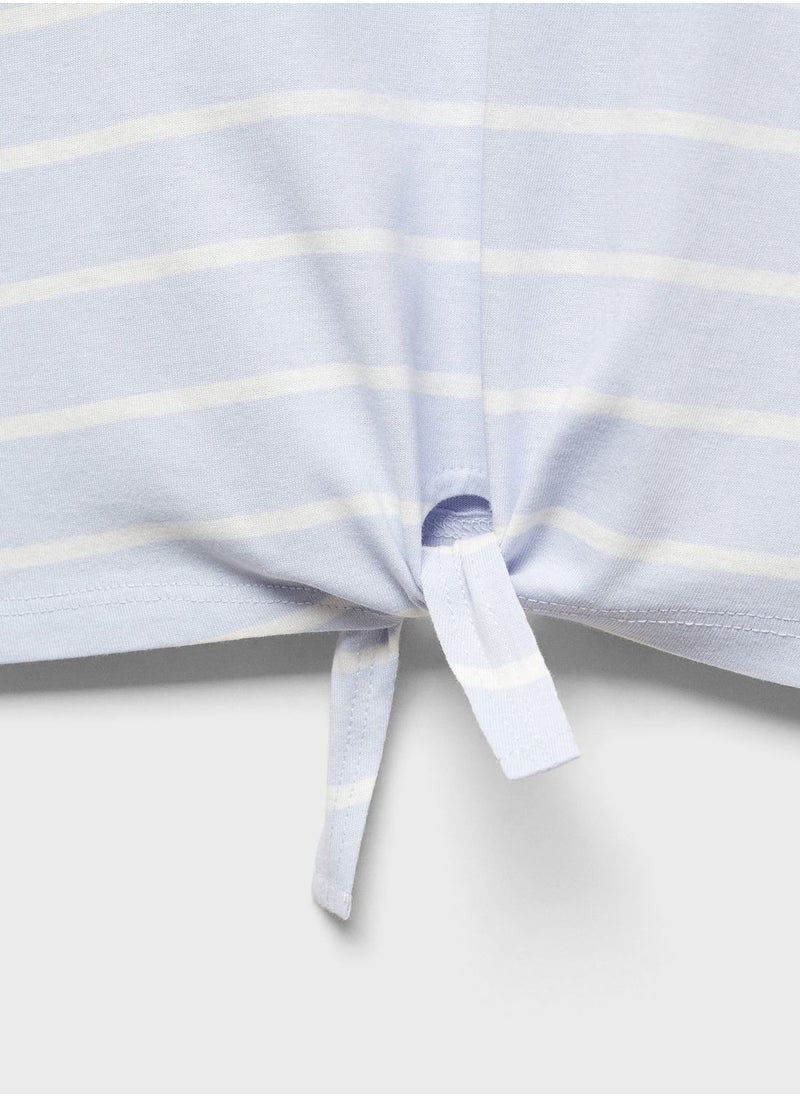 MANGO - Kids Striped T-Shirt - Image 1