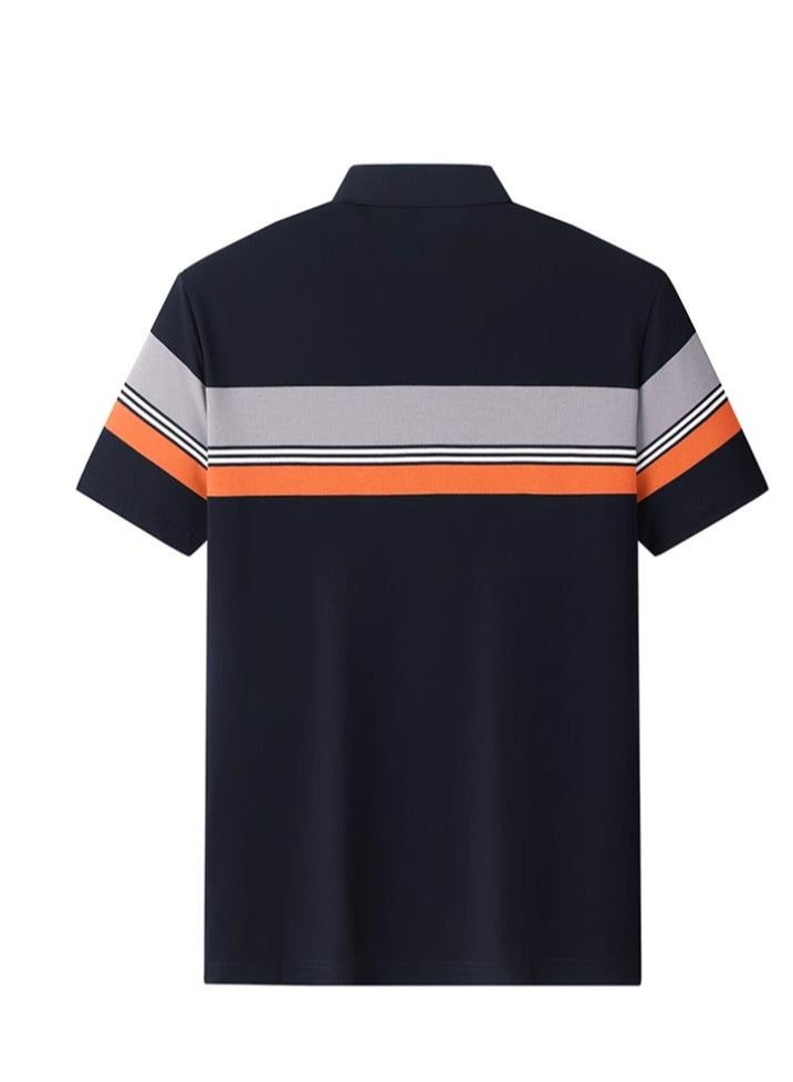 AOKANG Men's Elastic Breathable Short Sleeve Polo - Image 2