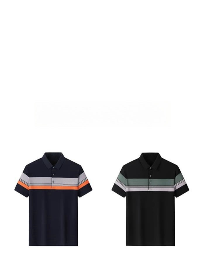 AOKANG Men's Elastic Breathable Short Sleeve Polo - Image 4