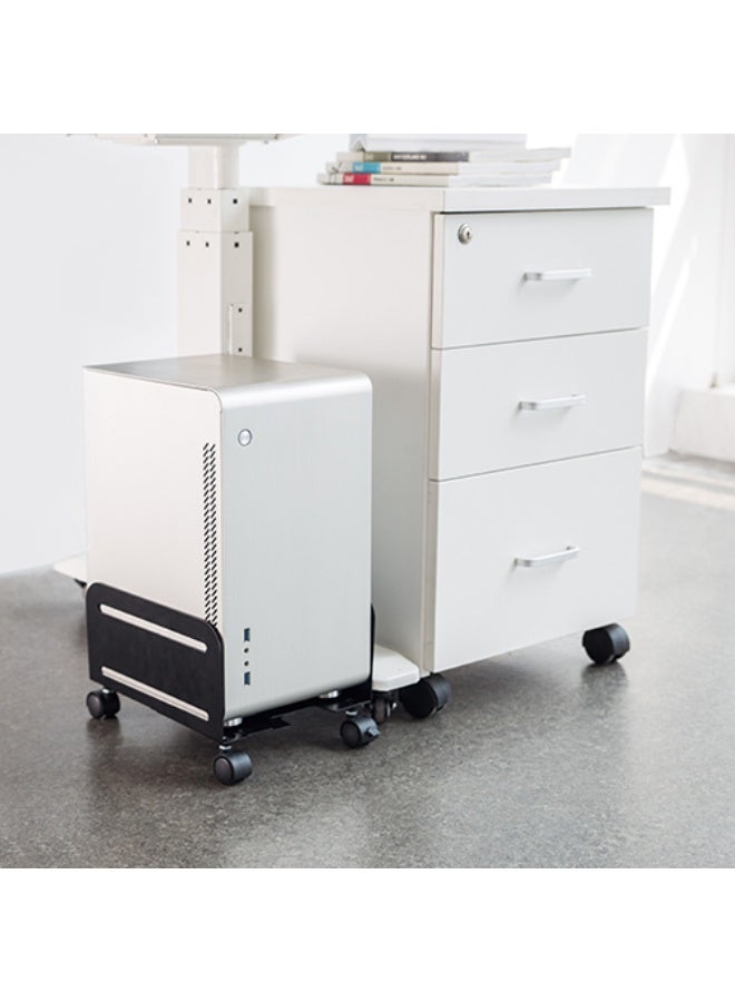 Skill Tech SH CP4 Universal Mobile CPU Stand, Width Range 119–209mm, 10kg Load Capacity – Black - Image 2