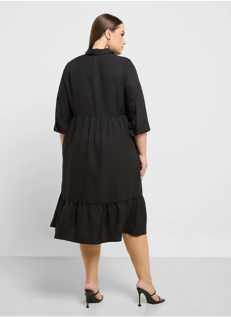 Vero Moda Curve Button Through Dress