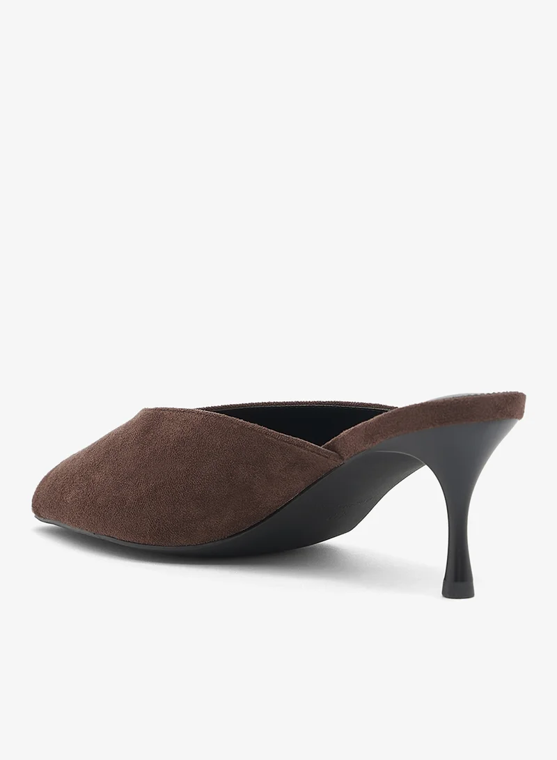 RAID  Faux Suede Heeled mules for Women | Best Price UAE