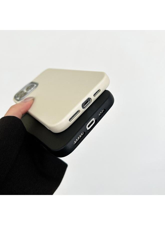 Zaboon Case For iPhone 13 Pro Litchi Pattern Silver Edge Camera Frame Material Phone Case - Image 4