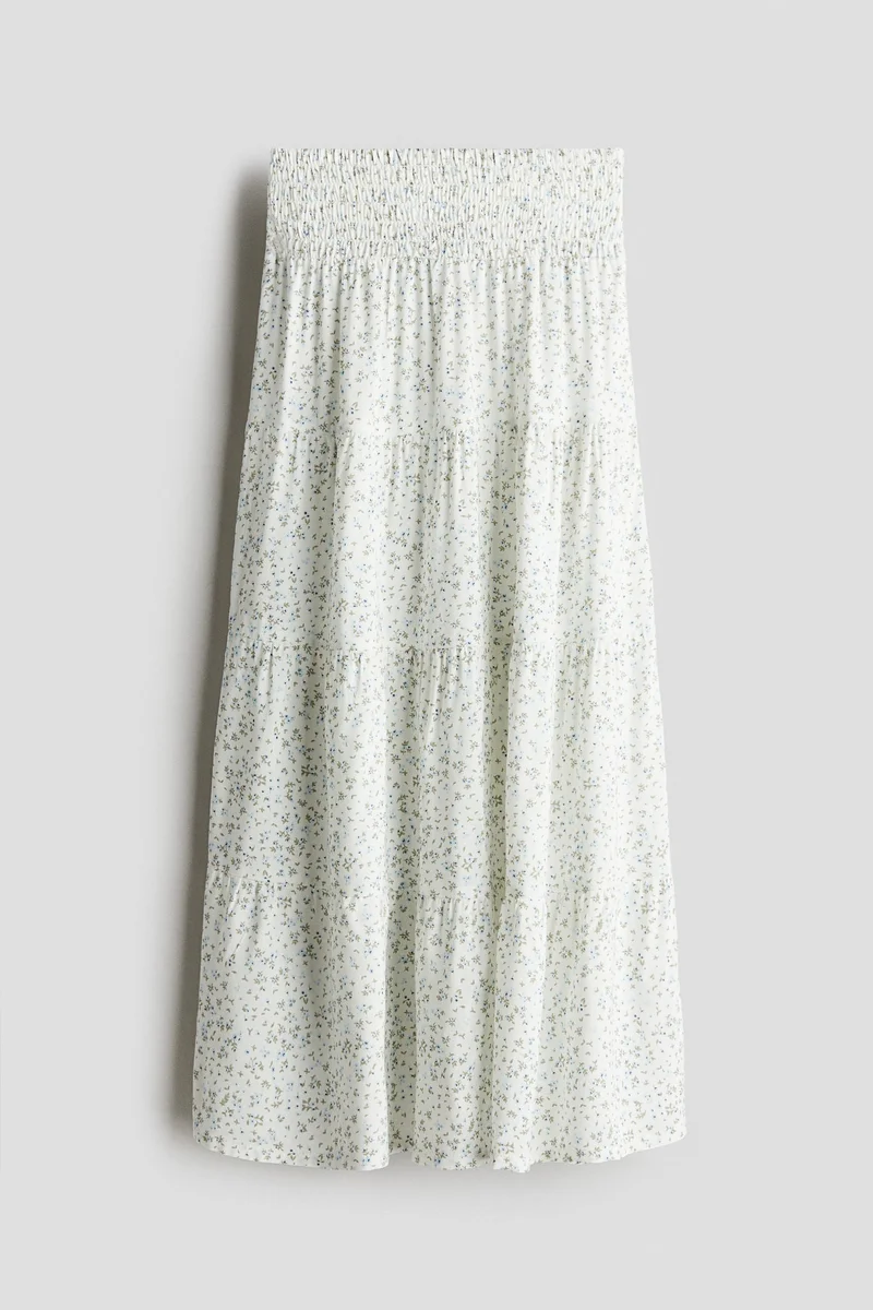 اتش اند ام Smocked tiered skirt