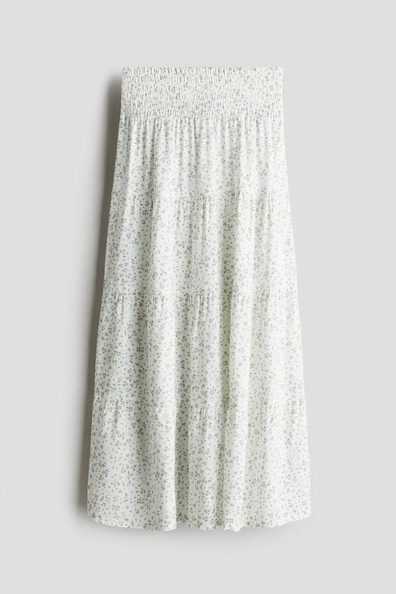 H&M Smocked tiered skirt
